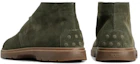 Shop TOD'Sレザーショートブーツ 緑 (シンプル快適) XXM59K00D80RE0V813