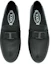 Shop TOD'S Sepatu Slip-On Kulit Hitam Toe Bulat Low-Top XXM42C0CT50S95B999