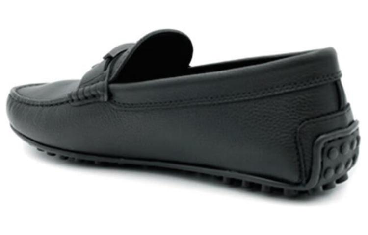 TOD'S Leather Slip-On Round Toe Low-Top 'Black' 圖 5