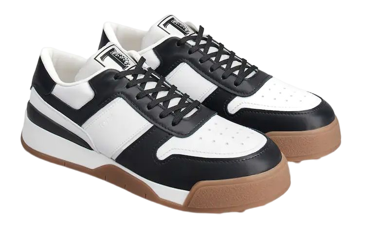 TOD's Leather Sneaker 'Black White' 圖 2