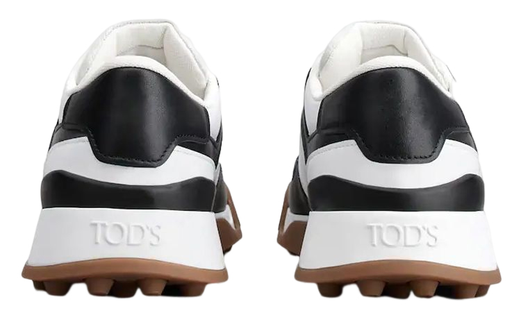 TOD's Leather Sneaker 'Black White' 圖 3