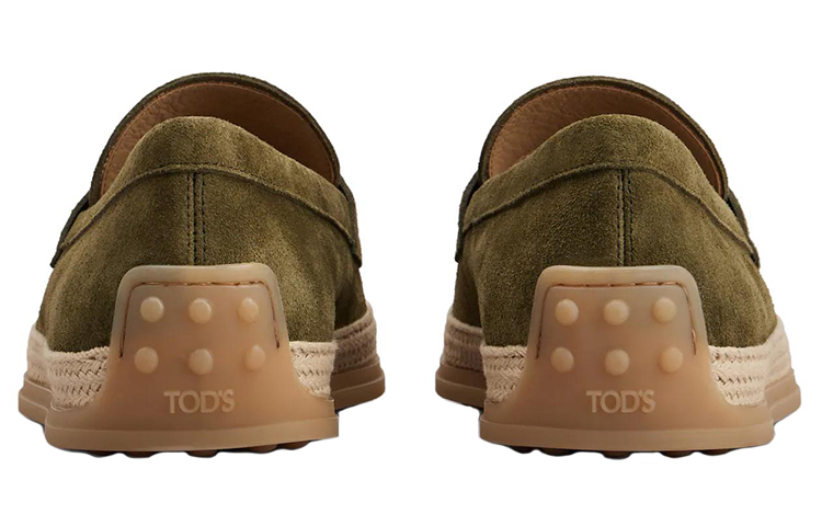 TOD'S Loafer 'Green Velvet Fashion Round Toe' 圖 3