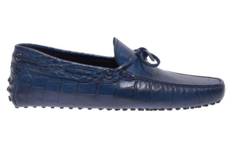TOD'S Low-Top Leather Sneakers 'Blue' 圖 2