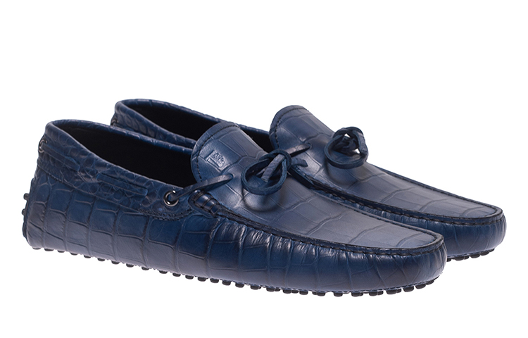 TOD'S Low-Top Leather Sneakers 'Blue' 圖 3