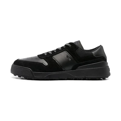 TOD'S Low-Top Suede Leather Sneakers 'Black Patchwork'