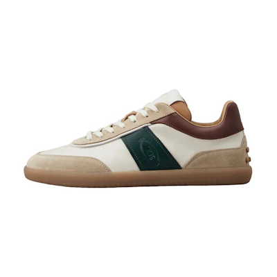 TOD'S Low Top Sneaker 'White Brown Logo Print'