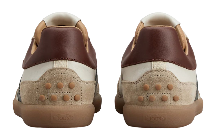 TOD'S Low Top Sneaker 'White Brown Logo Print' 圖 4