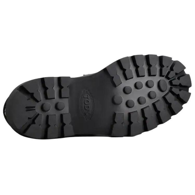 TOD'S Polished Leather Loafers 'Black' 圖 5