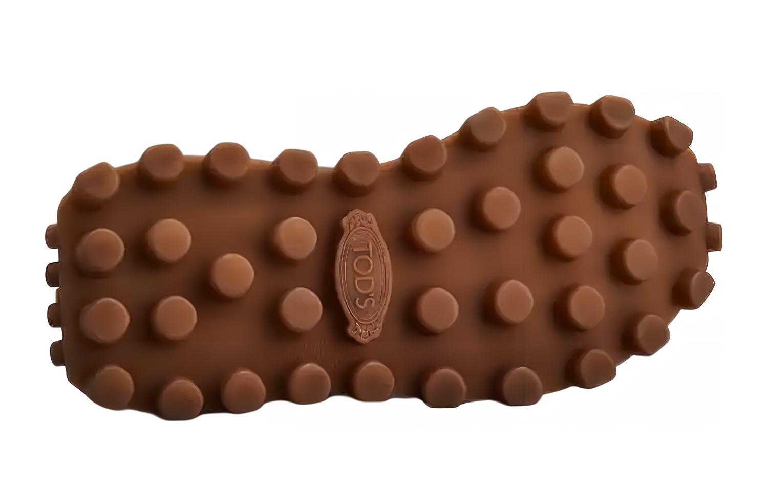 TOD'S Suede and Fabric Sneakers 'Beige' 圖 4