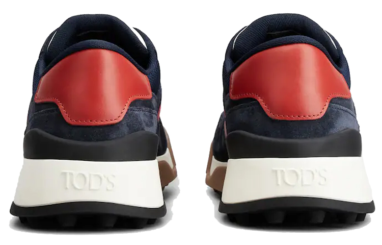 TOD'S Suede and Smooth Leather Sneaker 'Blue' 圖 4
