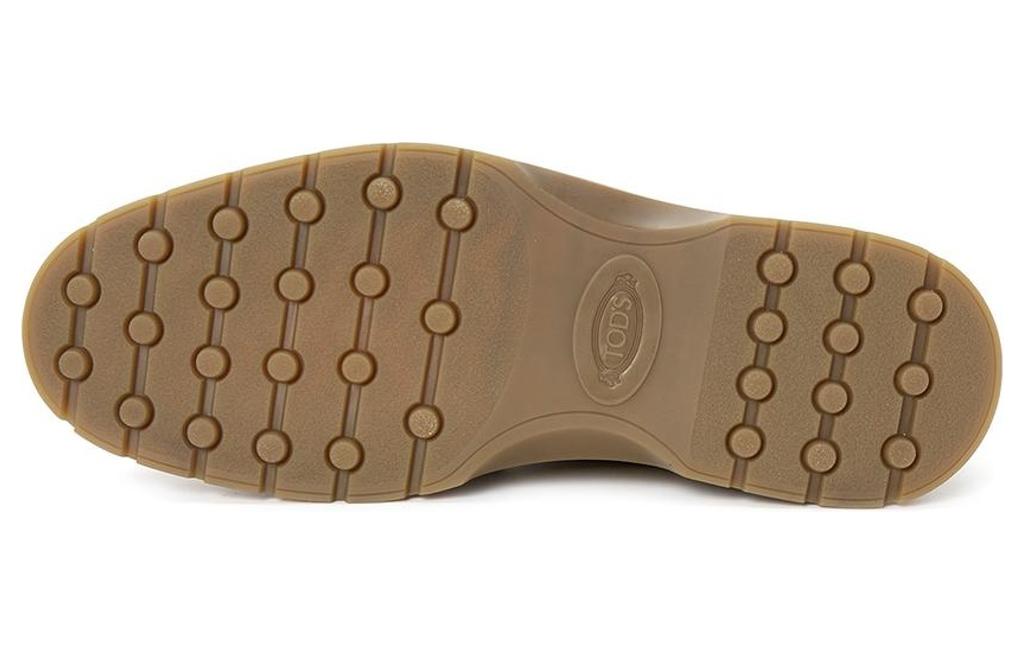 TOD'S Suede CMFT Casual Flat Boot 'Brown' 圖 4