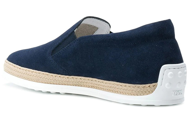 Shop TOD''S Espadrilles en daim ''Bleu'' XXM0TV0K900RE0U820