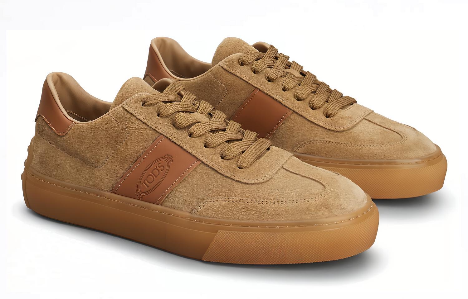 TOD's Suede Fashion Sneaker 'Light Brown' 圖 3