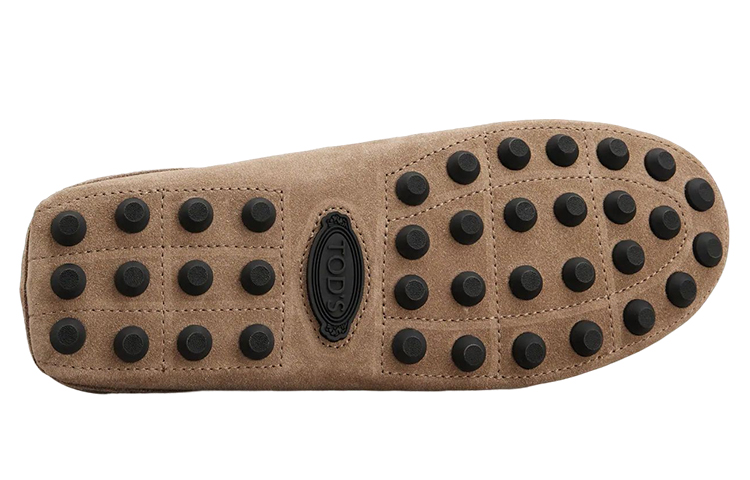 TOD'S Suede Flat Fashion Slipper 'Light Brown' 圖 4