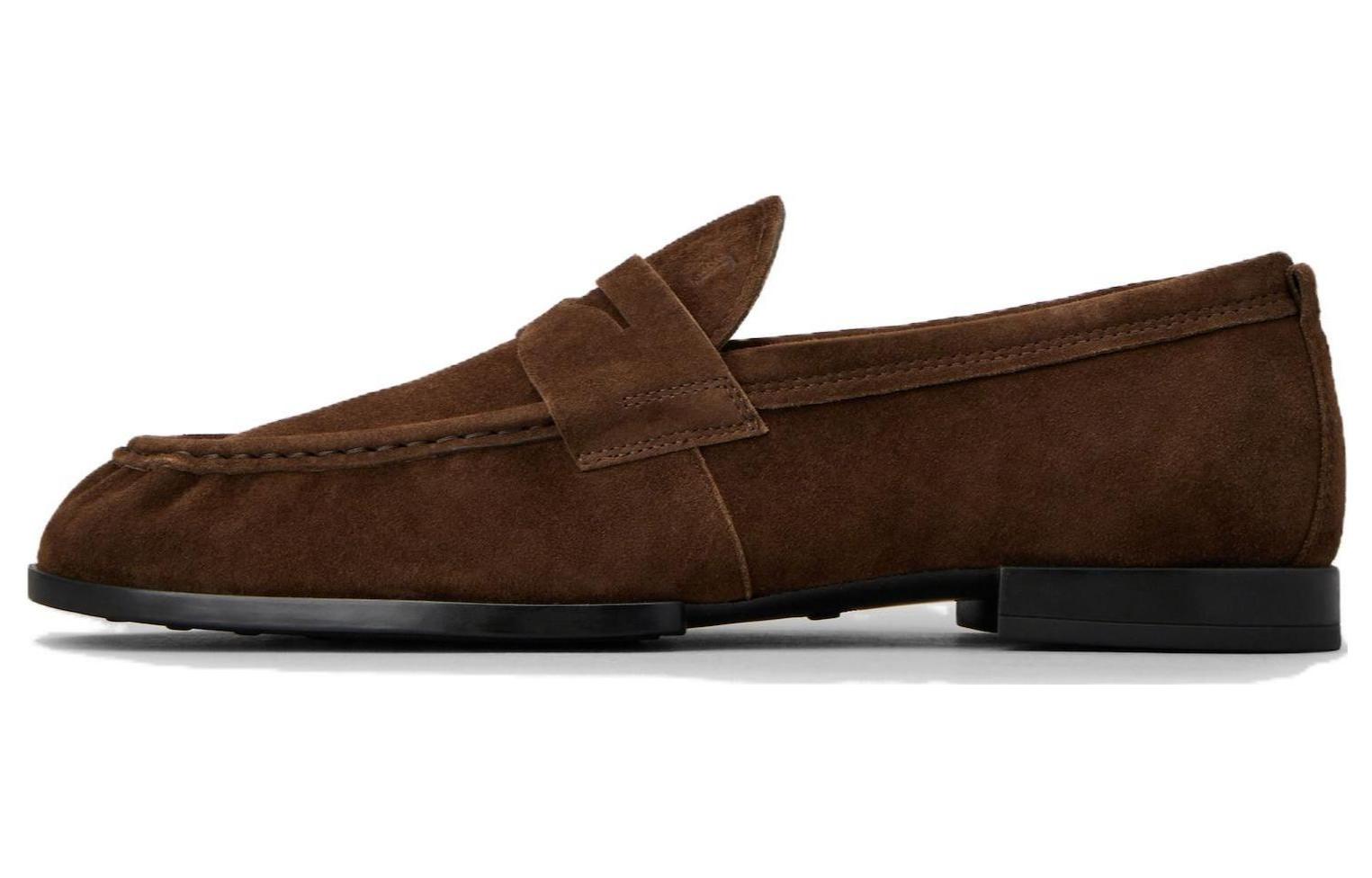 TOD'S Suede Flat Sneaker 'Brown'