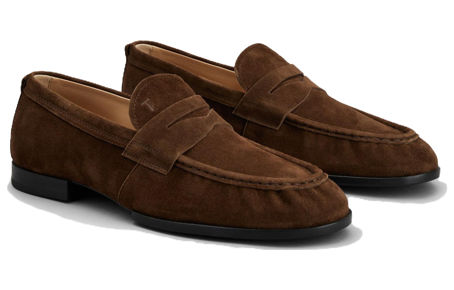 TOD'S Suede Flat Sneaker 'Brown' 圖 3