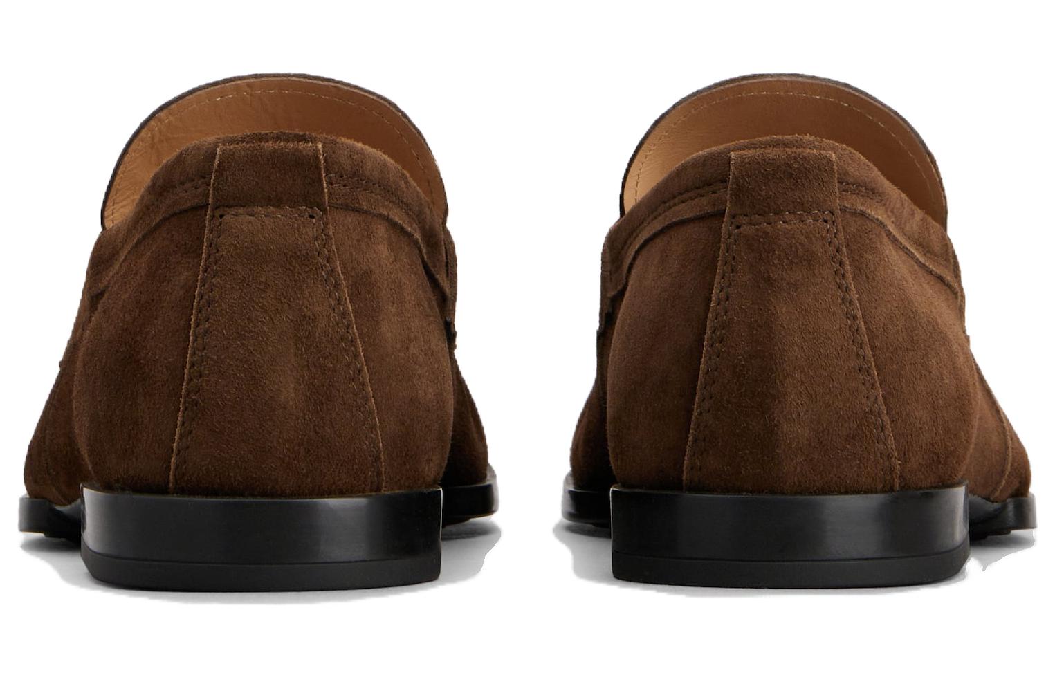 TOD'S Suede Flat Sneaker 'Brown' 圖 4