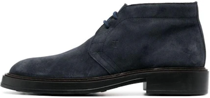 TOD'S Suede Lace-Up Round Toe Ankle Boot 'Blue' XXM61K00D80RE09999 TOD'S Suede Lace-Up Round Toe Ankle Boot 'Blue' XXM61K00D80RE09999