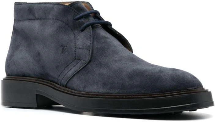 TOD'S Sepatu Boot Suede Biru Tali Bulat Ankle Toe XXM61K00D80RE09999 Order TOD'S Sepatu Boot Suede Biru Tali Bulat Ankle Toe XXM61K00D80RE09999