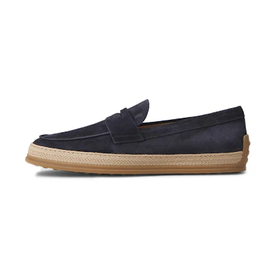TOD'S Suede Loafers 'Blue'