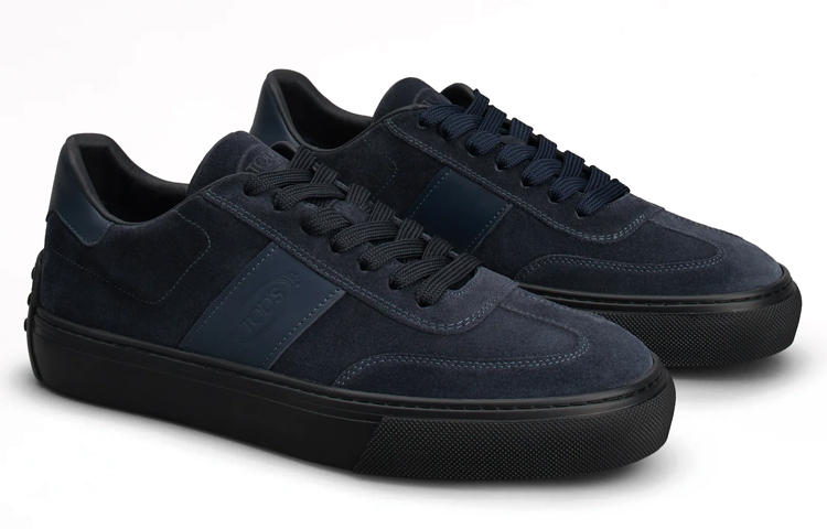 TOD'S Suede Low-Top Sneaker 'Grey Blue' 圖 3