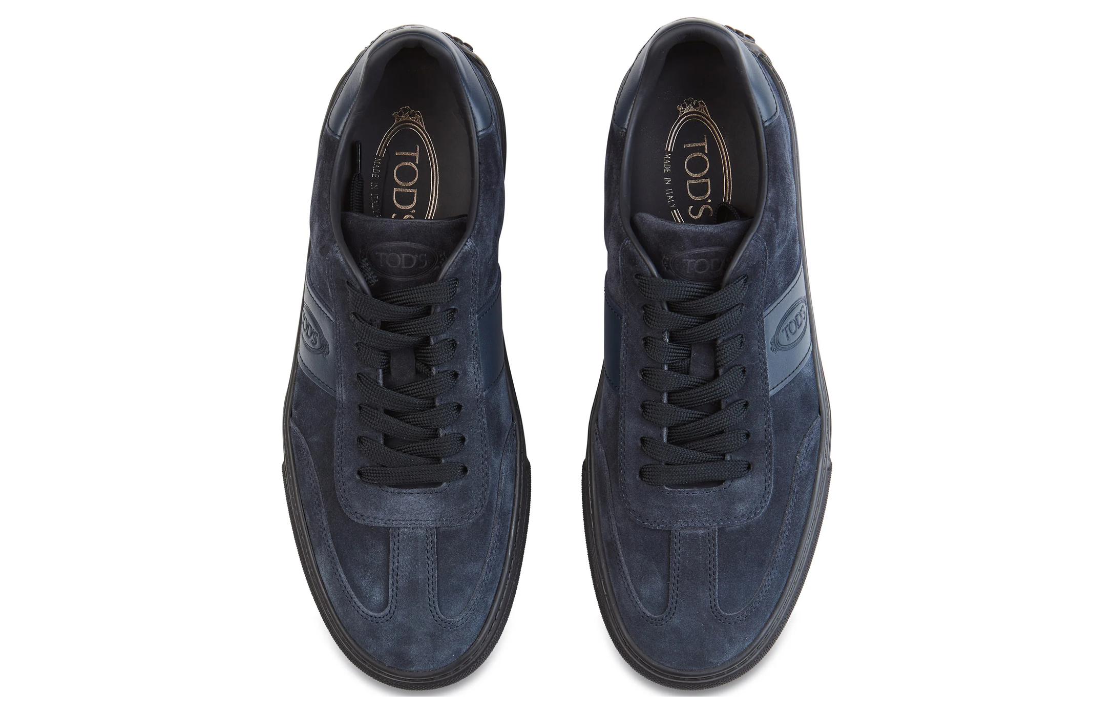 TOD'S Suede Low-Top Sneaker 'Grey Blue' 圖 6