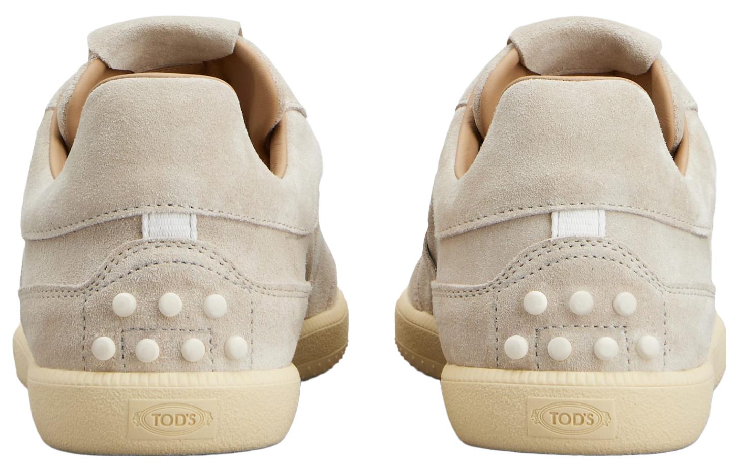 TOD'S Suede Low-Top Sneakers 'Beige' 圖 4