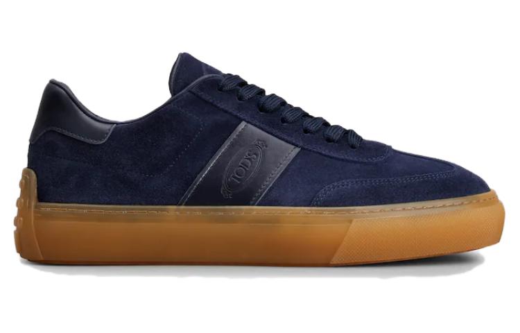 TOD'S Suede Low-Top Sneakers 'Blue' 圖 2