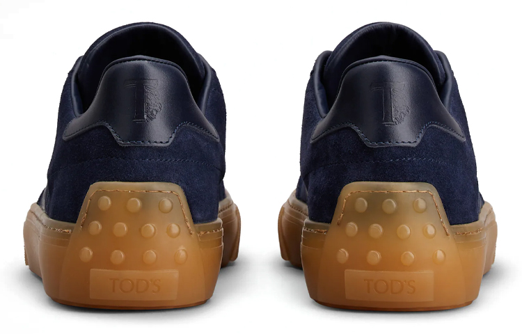 TOD'S Suede Low-Top Sneakers 'Blue' 圖 4