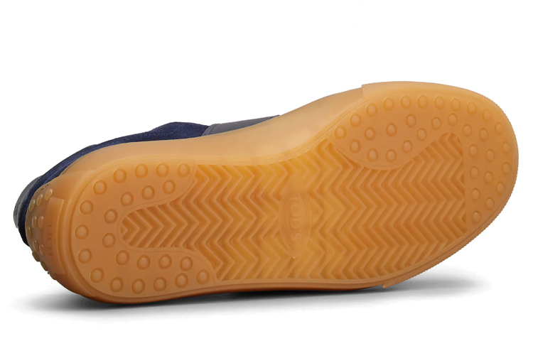 TOD'S Suede Low-Top Sneakers 'Blue' 圖 5