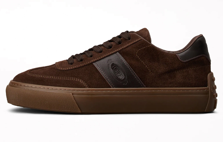 TOD'S Suede Low-Top Sneakers 'Dark Brown'