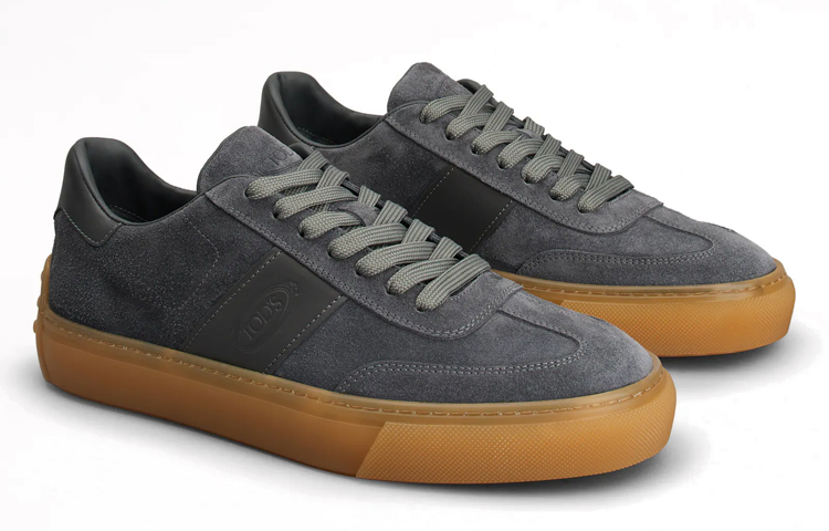 TOD'S Suede Low-Top Sneakers 'Grey' 圖 3