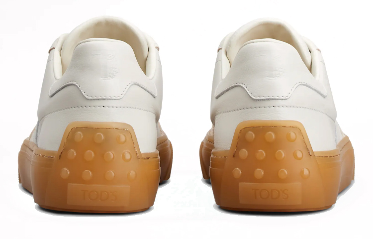 Shop TOD'S 麂皮低筒運動鞋 白色