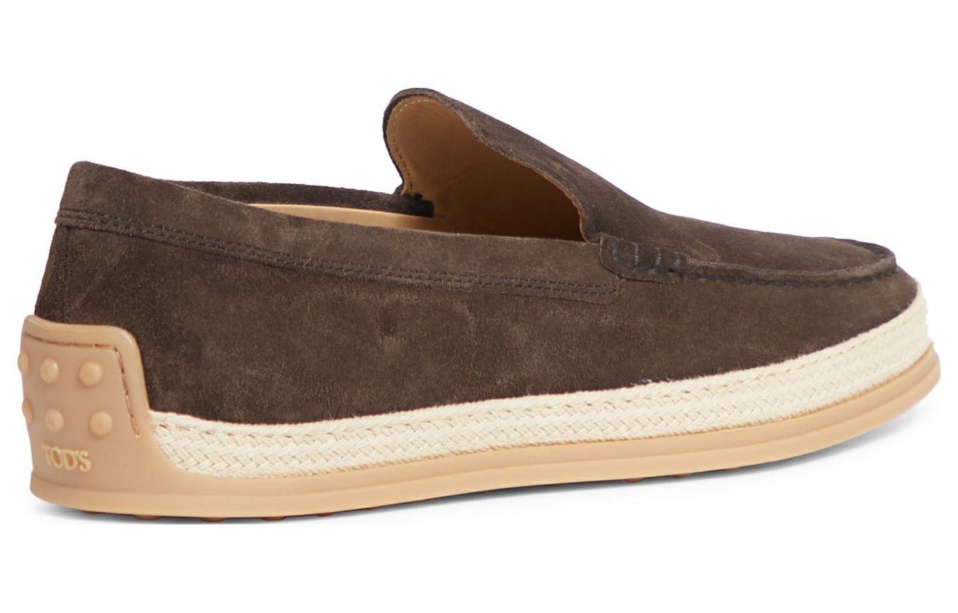 TOD'S Suede Men's Casual 'Brown' 圖 3