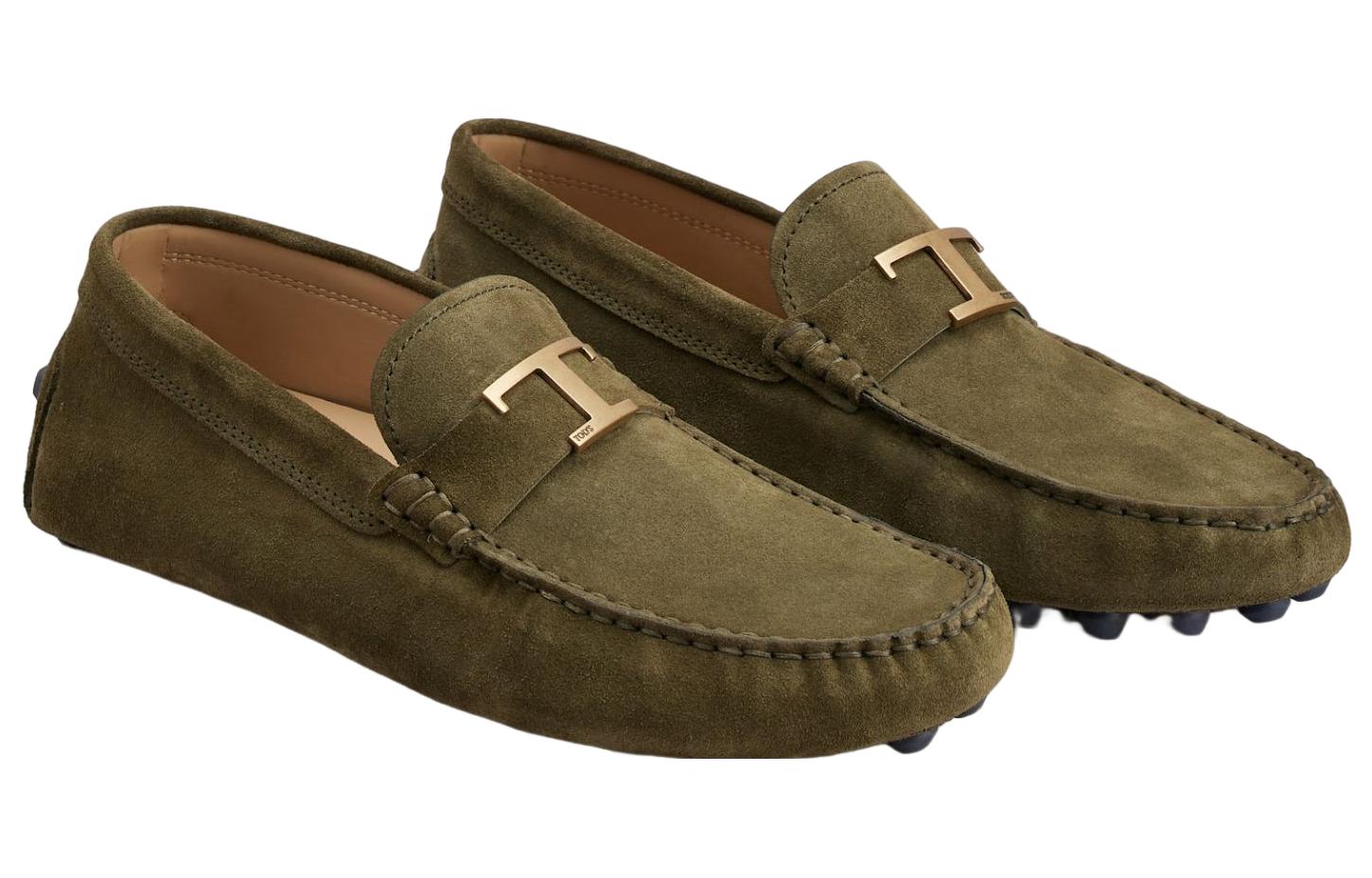 TOD'S Suede Slip-On Loafer 'Green' 圖 2