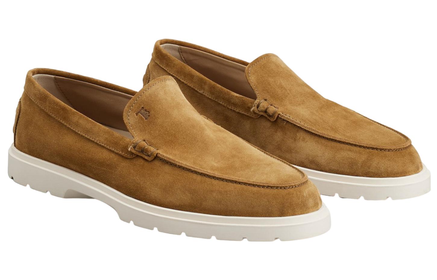 TOD'S Suede Slip-On Loafers 'Brown' 圖 2