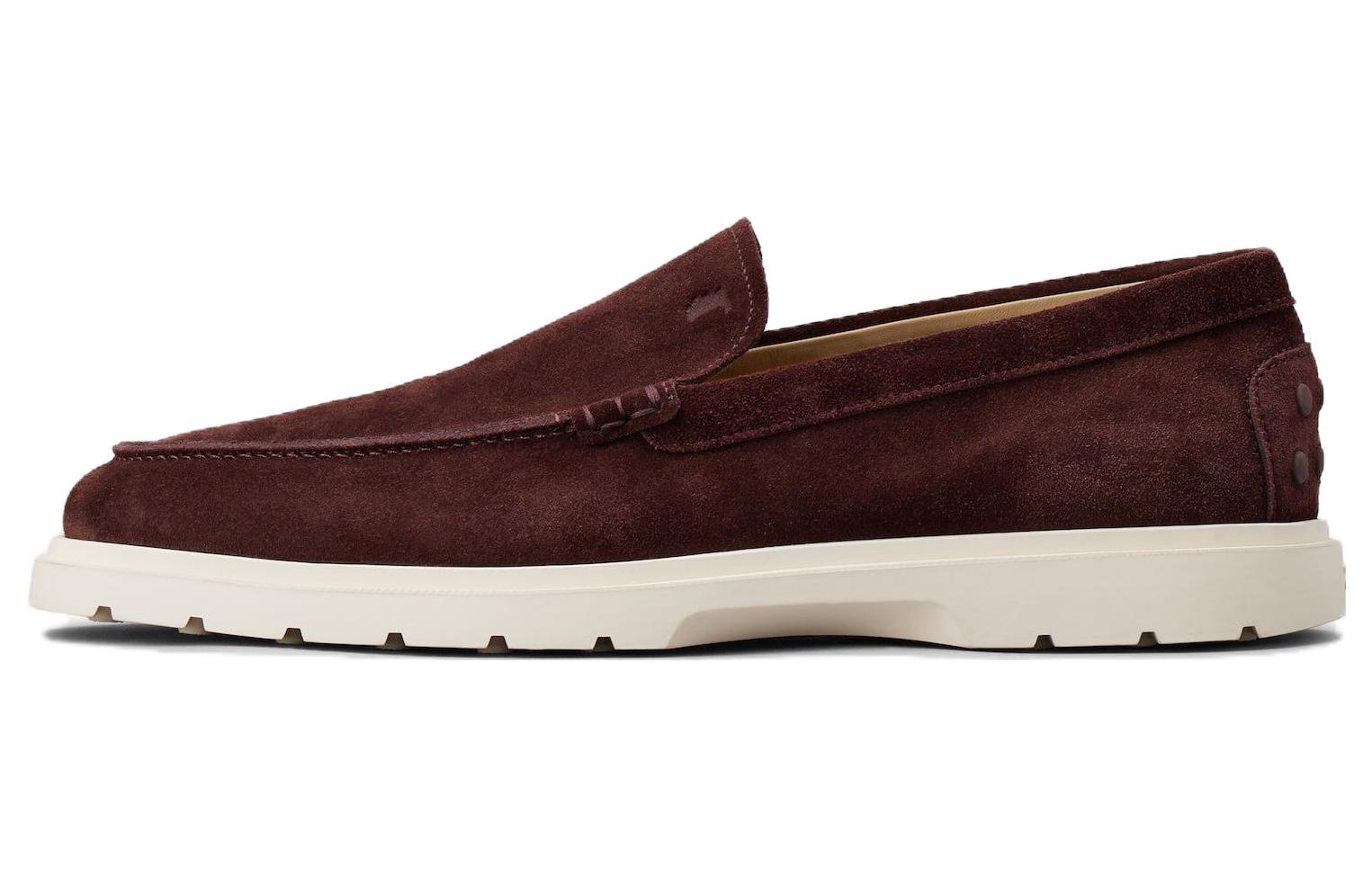 Buy TOD'S Suede Slip-On Loafers 'Red Brown' XXM59K00040RE0L611