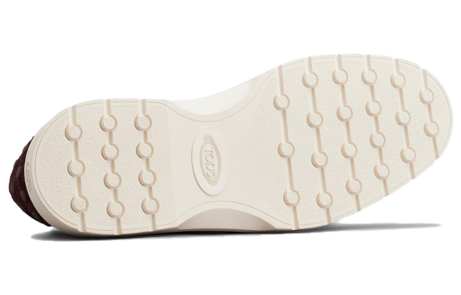 TOD'S Suede Slip-On Loafers 'Red Brown' 圖 4