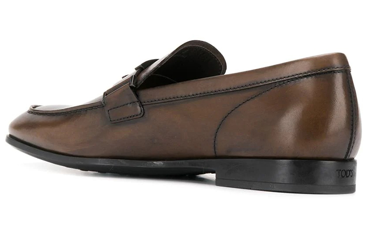 TOD'S T Logo Leather Loafer 'Brown' 圖 3