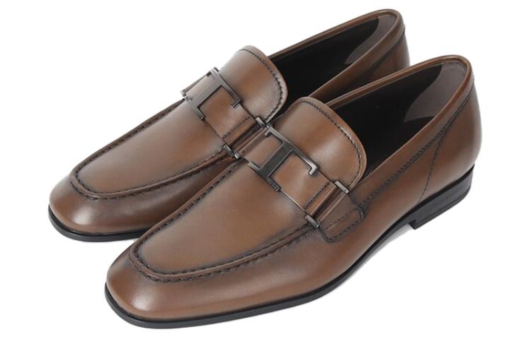 TOD'S T Logo Leather Loafer 'Brown' 圖 4