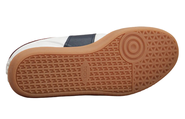 TOD'S Tabs Low-Top Lace-Up 'White Blue Red' 圖 4