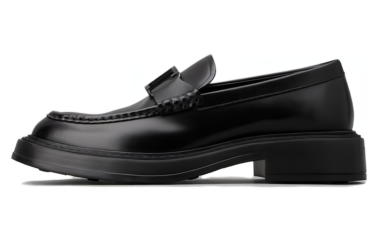 TOD'S Timeless Leather Loafers 'Black'
