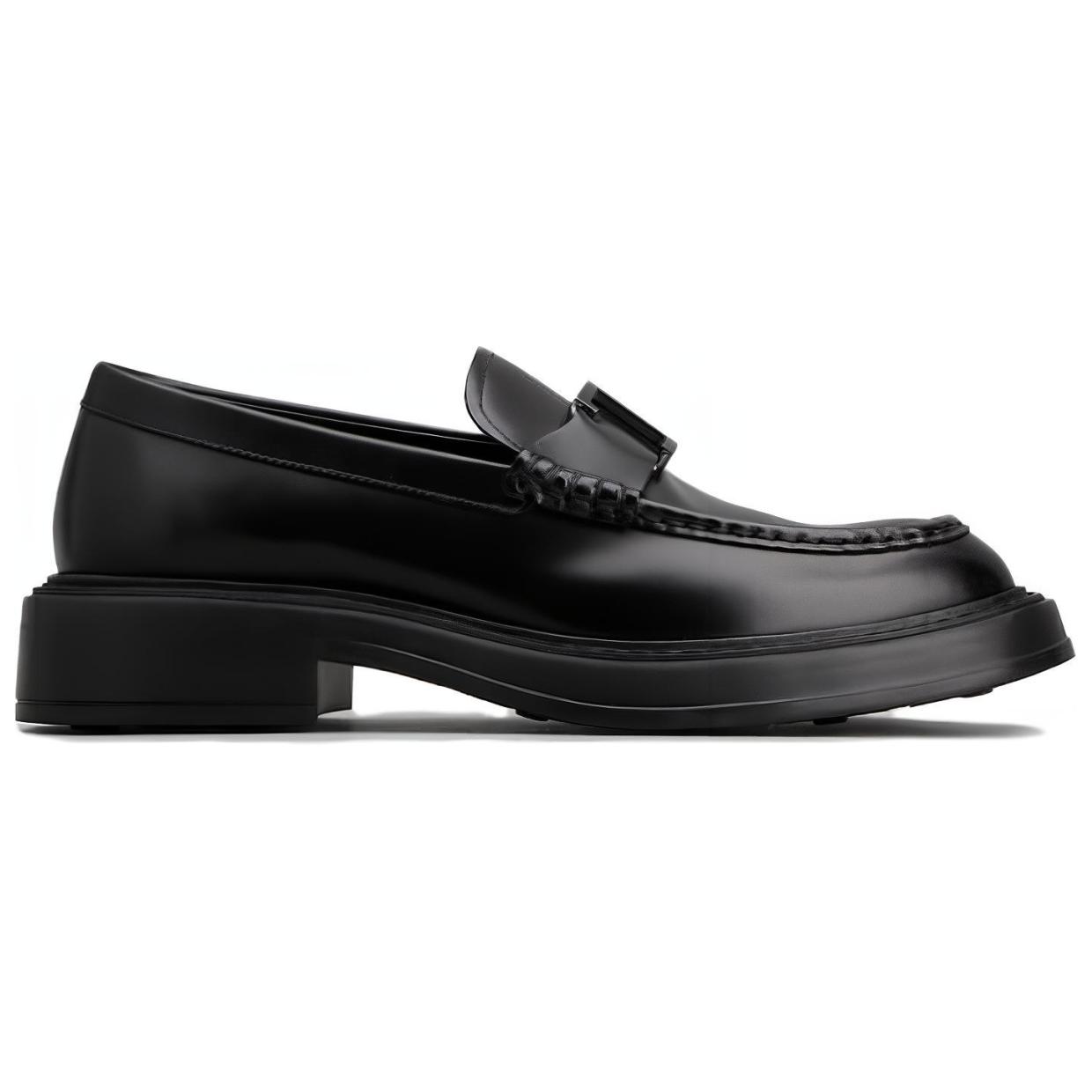 TOD'S Timeless Leather Loafers 'Black' 圖 2