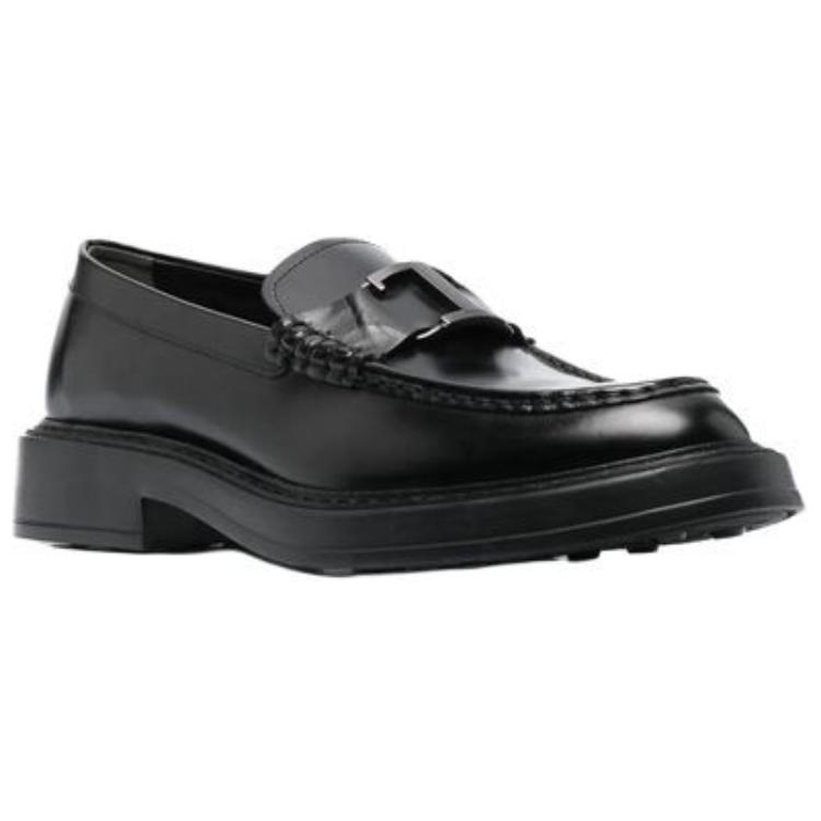 TOD'S Timeless Leather Loafers 'Black' 圖 3