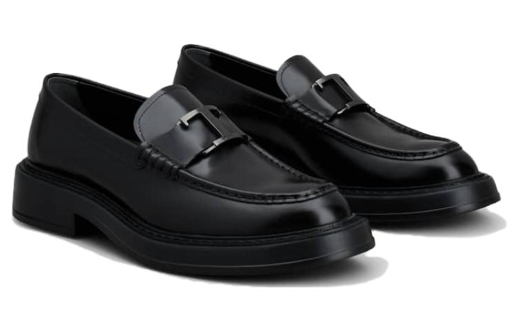 TOD'S Timeless Leather Loafers 'Black' 圖 4