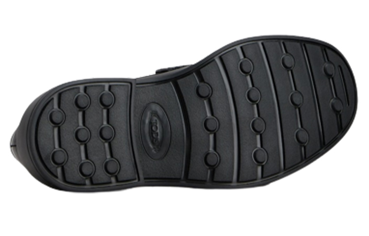 TOD'S Timeless Leather Loafers 'Black' 圖 8