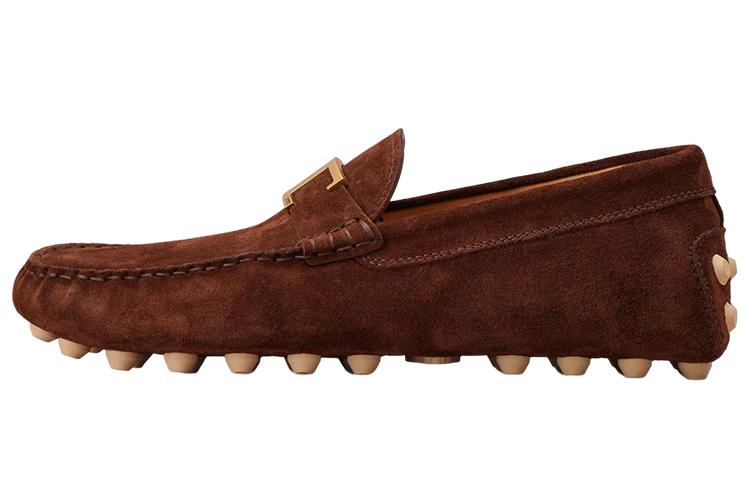 Buy TOD'S Timeless Suede T-Bar 'Coklat' XXM52K0GW61RE0S611