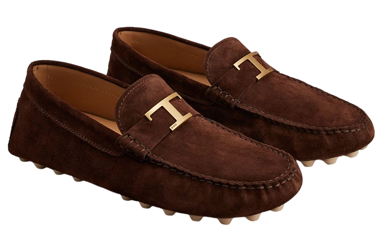 Order TOD'S Timeless Suede T-Bar 'Coklat' XXM52K0GW61RE0S611