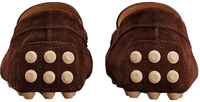 TOD'S 托德斯 無時尚奢華 男士麂皮T形飾扣豆豆鞋 - 棕色 Lookbook TOD'S 托德斯 無時尚奢華 男士麂皮T形飾扣豆豆鞋 - 棕色