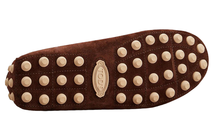 Shop TOD'S Timeless Suede T-Bar 'Coklat' XXM52K0GW61RE0S611